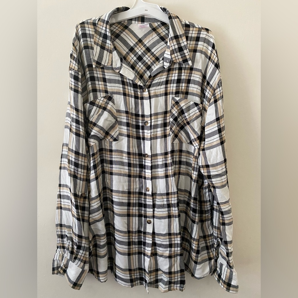 Plaid shirt 2X